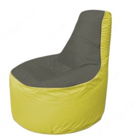Живое кресло-мешокТрон Т1.1-2306(тем.серый-желтый)