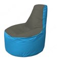 Живое кресло-мешокТрон Т1.1-2313(тем.серый-голубой)