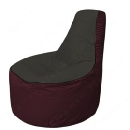 Живое кресло-мешокТрон Т1.1-2401(черный-бордовый)