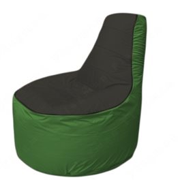 Живое кресло-мешокТрон Т1.1-2408(черный-зеленый)