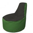 Живое кресло-мешокТрон Т1.1-2408(черный-зеленый)