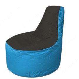 Живое кресло-мешокТрон Т1.1-2413(черный-голубой)