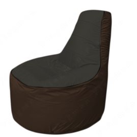 Живое кресло-мешокТрон Т1.1-2419(черный-коричневый)