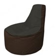 Живое кресло-мешокТрон Т1.1-2419(черный-коричневый)