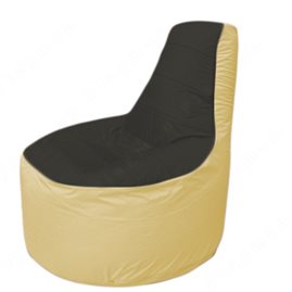 Живое кресло-мешокТрон Т1.1-2420(черный-бежевый)
