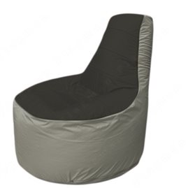 Живое кресло-мешокТрон Т1.1-2422(черный-серый)
