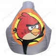 Кресло-мешок Angry Birds (серый)