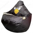 Кресло-мешок Груша Черная птичка оксфорд (80 x 120 см)