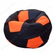 Кресло-мешок Мяч (чёрный, оранжевый) грета