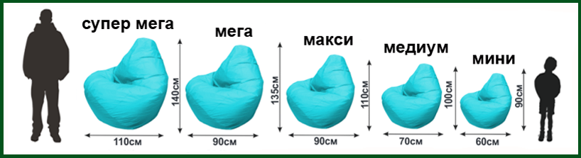 Кресло мешок на плане